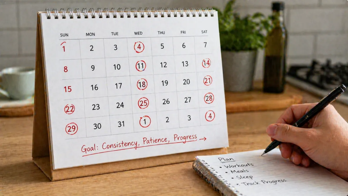realistic weight loss timeline calendar planning healthy goals