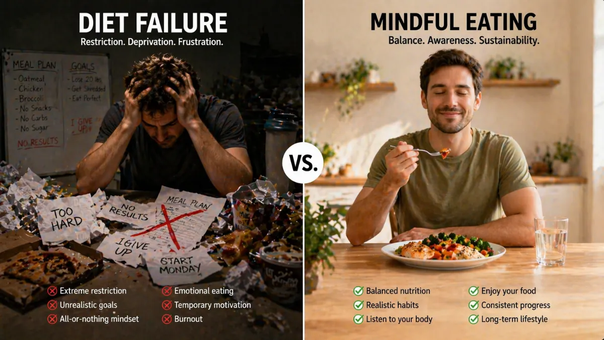 diet failure vs mindful eating psychology comparison