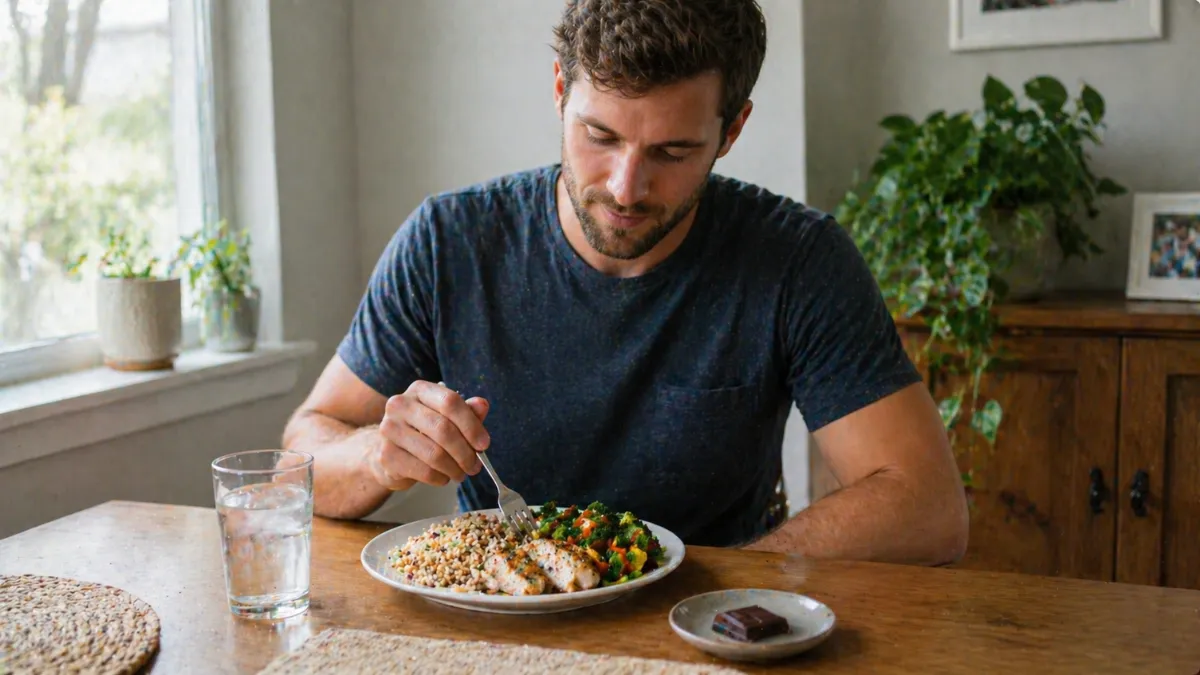  flexible eating with planned indulgence in balanced meal