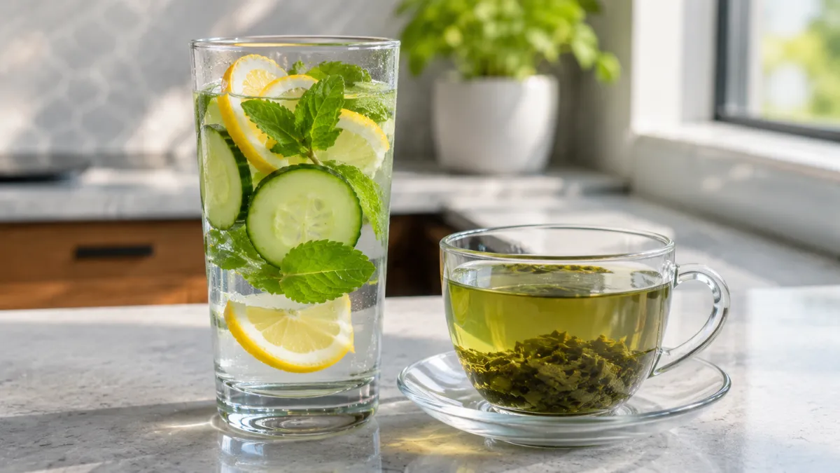 best drinks for fat loss water and green tea