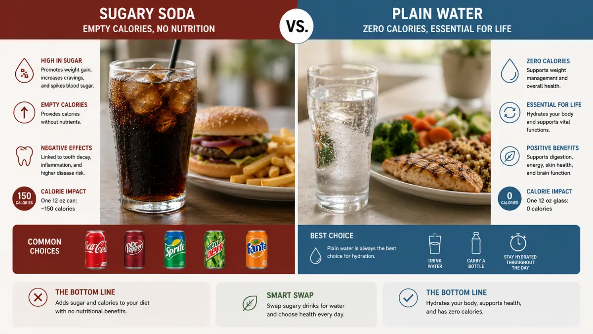 beverage swaps for hydration and calorie control