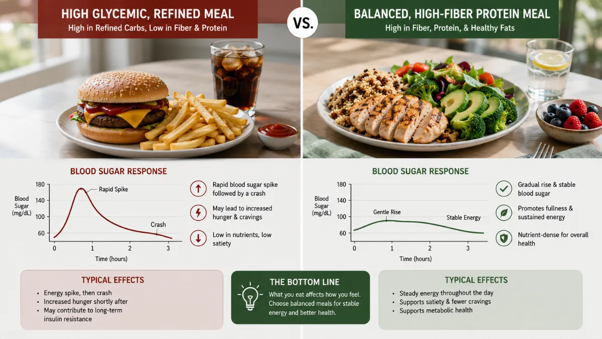 meals impacting insulin and weight management